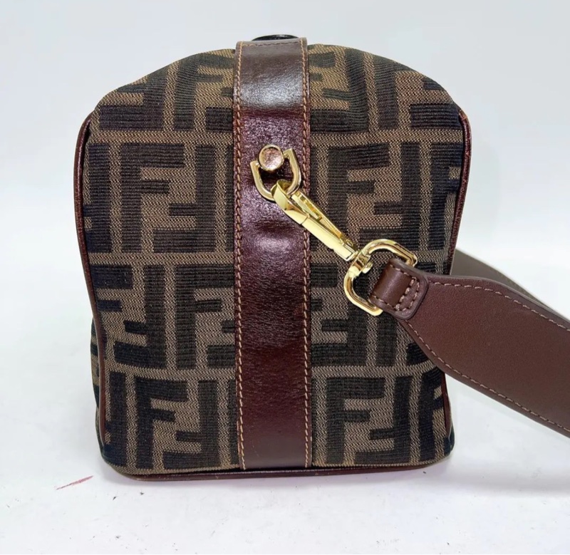 【90%新✨】Fendi Zucca帆布棕色化妆包/手拿包 Vanity Pouch-3