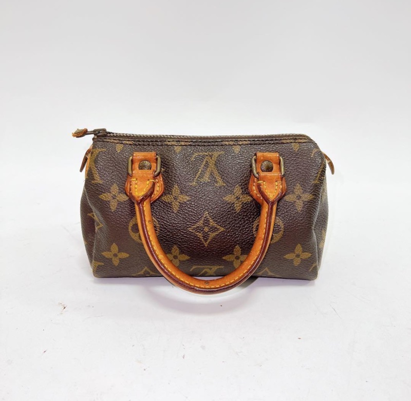 【超高性價比✨85%新】LV speedy nano 老花中古枕頭包-1