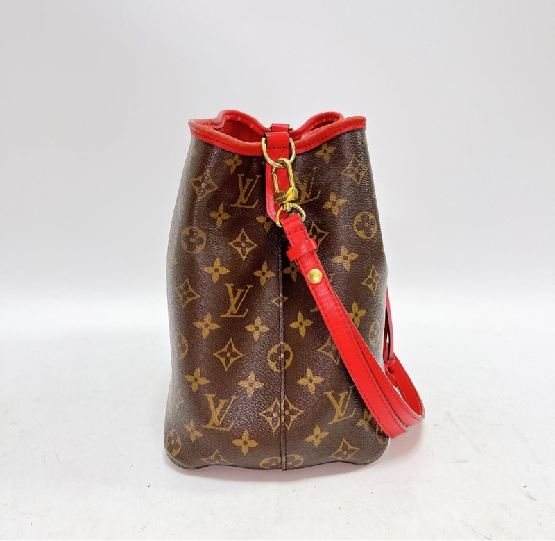 【92%新✨有塵袋】LV紅色NéoNoé MM 水桶包-3