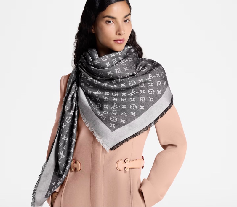 Monogram Denim 披肩-1