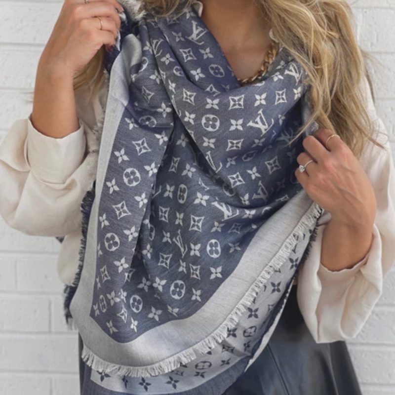 Monogram Denim 披肩-2