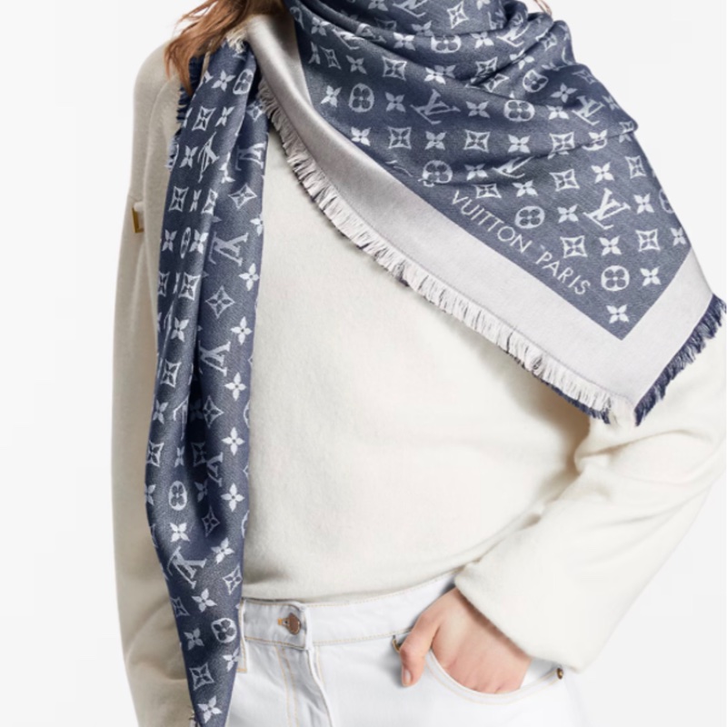 Monogram Denim 披肩-3