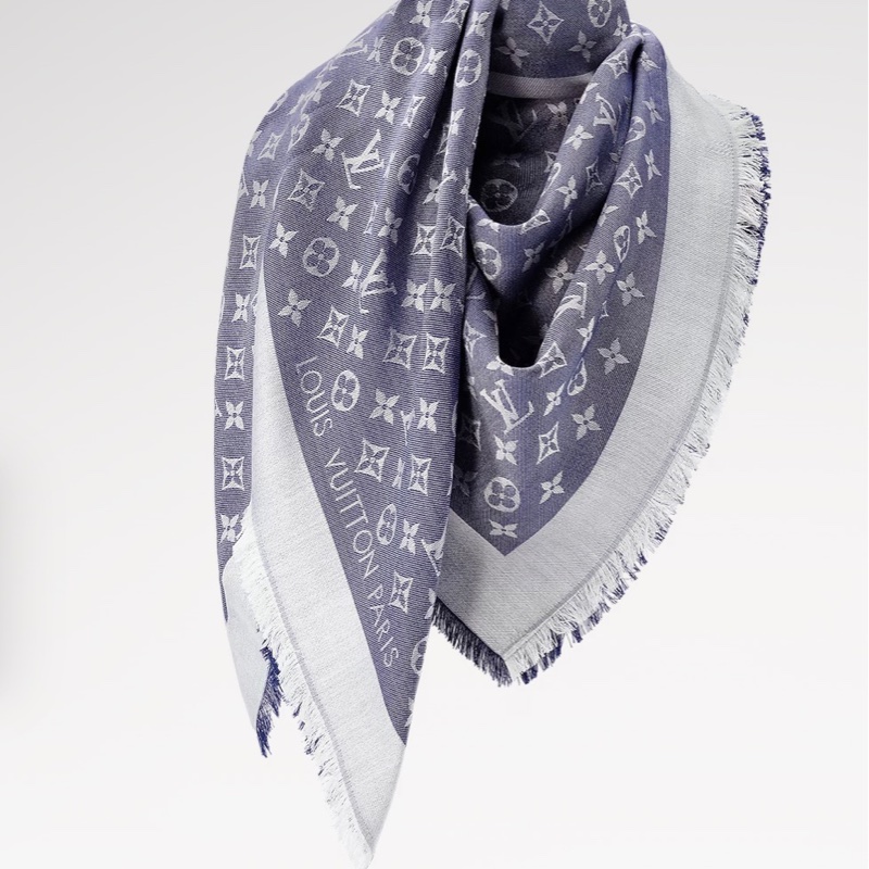 Monogram Denim 披肩-4