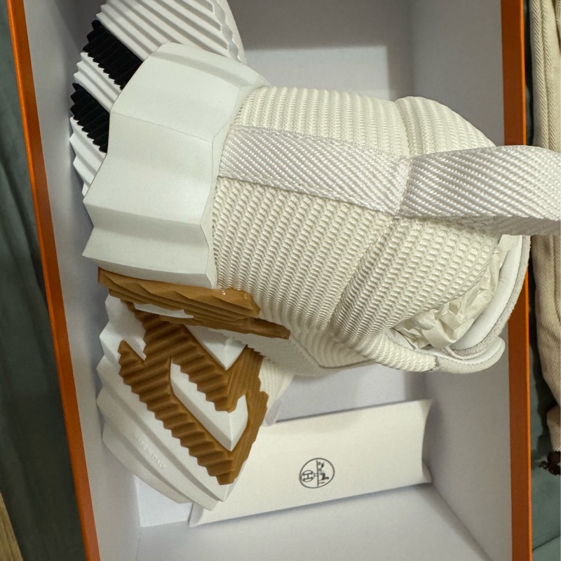 全新Hermès 白色 Bouncing 運動鞋/休閒鞋 #39-2