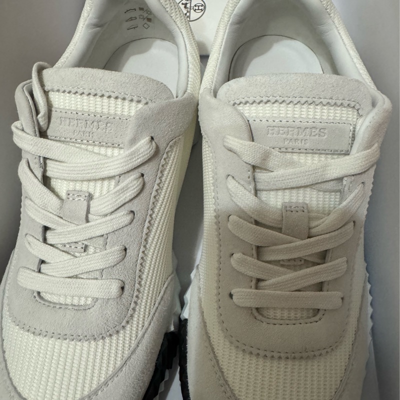 全新Hermès 白色 Bouncing 運動鞋/休閒鞋 #39-6