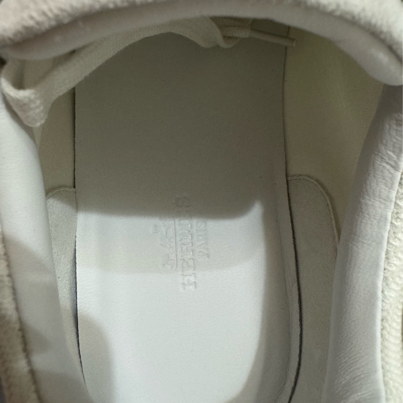 全新Hermès 白色 Bouncing 運動鞋/休閒鞋 #39-8