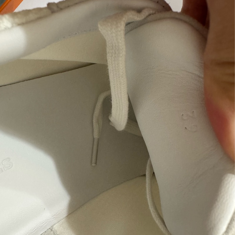 全新Hermès 白色 Bouncing 運動鞋/休閒鞋 #39-10