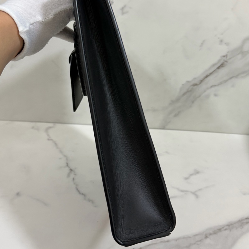 ®️LV Sac Plat Monogram 黑花男生公事包/手提包 M46098 晶片款-8