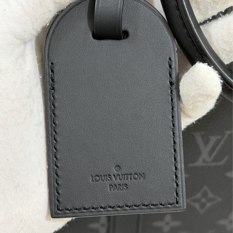 ®️LV Sac Plat Monogram 黑花男生公事包/手提包 M46098 晶片款-21