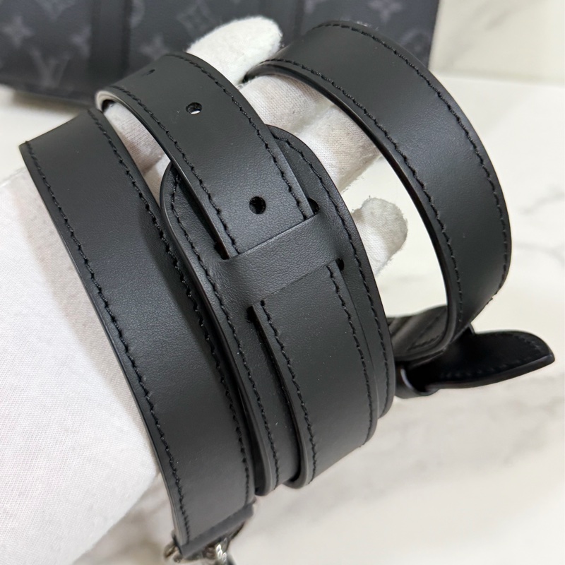 ®️LV Sac Plat Monogram 黑花男生公事包/手提包 M46098 晶片款-28