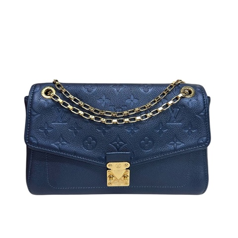 LV M48948 Empreinte Saint Germain MM 牛皮壓花錬袋