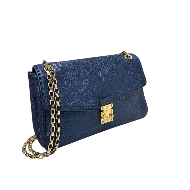 LV M48948 Empreinte Saint Germain MM 牛皮壓花錬袋-1