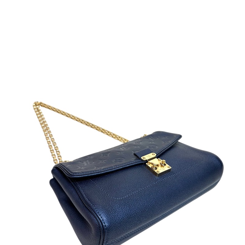 LV M48948 Empreinte Saint Germain MM 牛皮壓花錬袋-7
