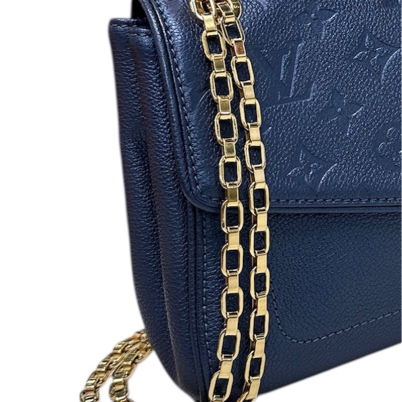 LV M48948 Empreinte Saint Germain MM 牛皮壓花錬袋-9