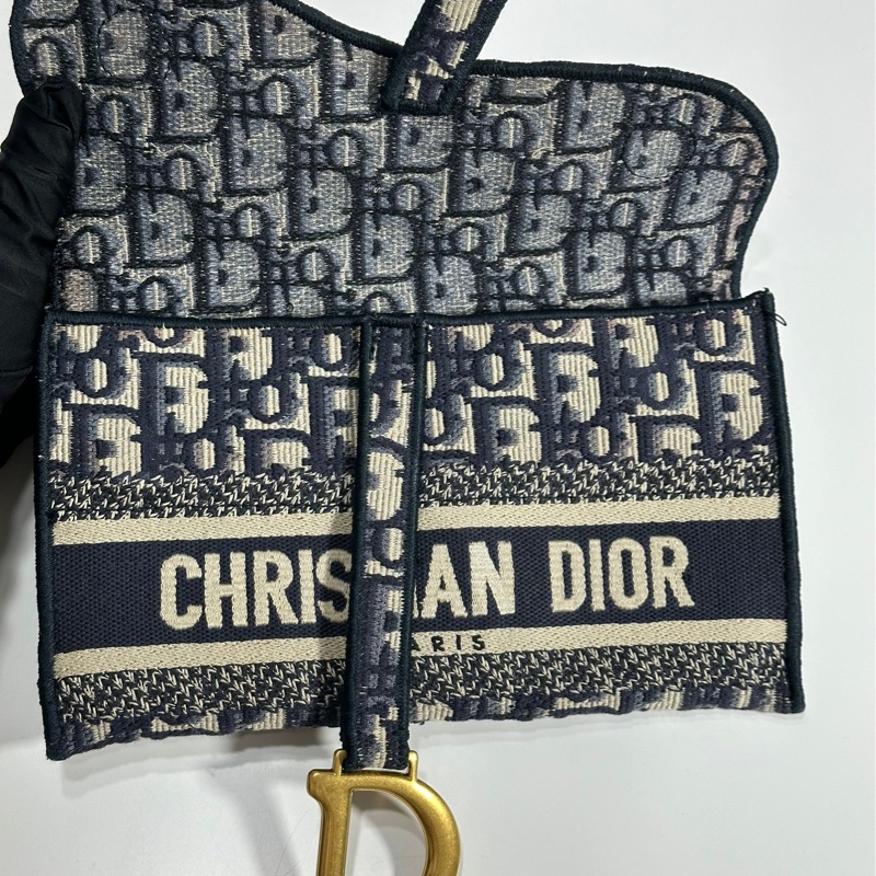 Dior Oblique 緹花 Saddle bag-4