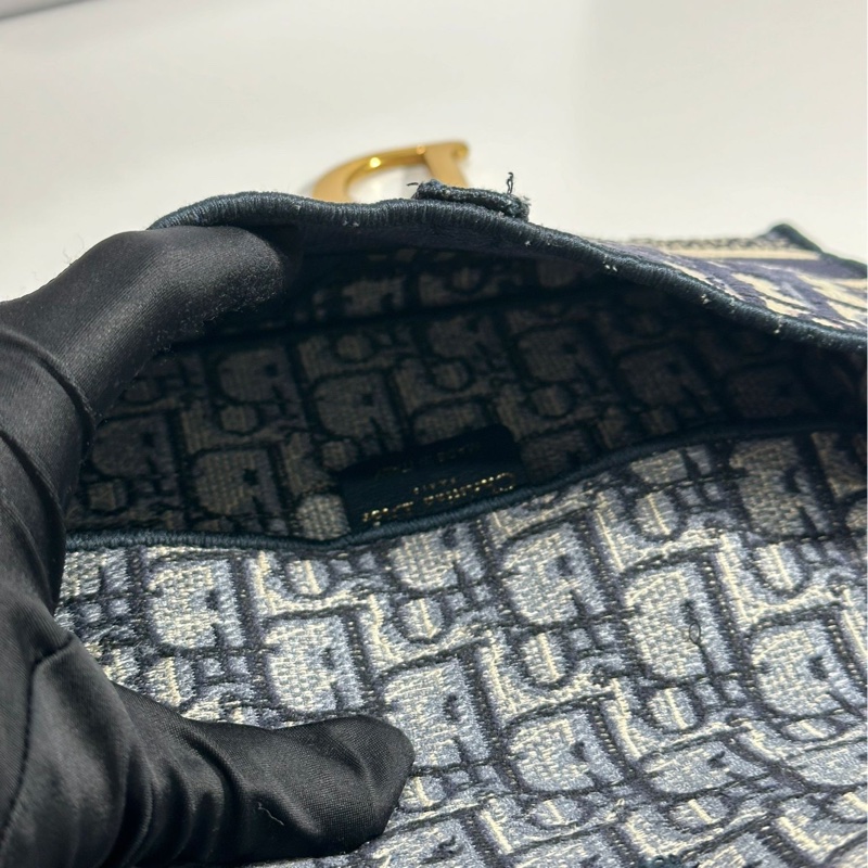 Dior Oblique 緹花 Saddle bag-5