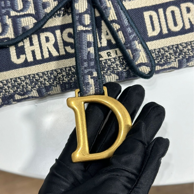 Dior Oblique 緹花 Saddle bag-14