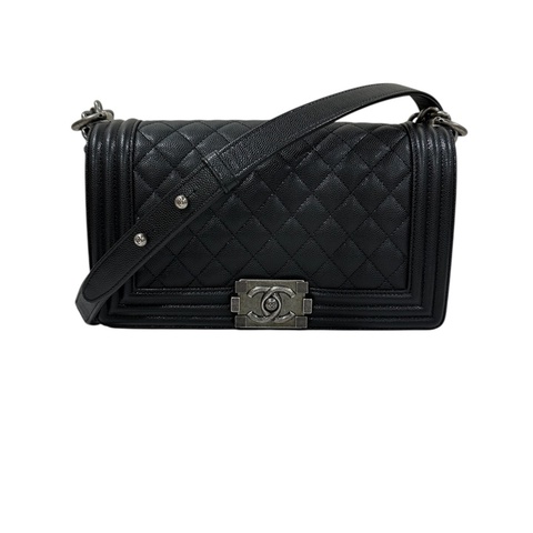 Chanel Boy A67086 牛皮荔枝紋 晶片