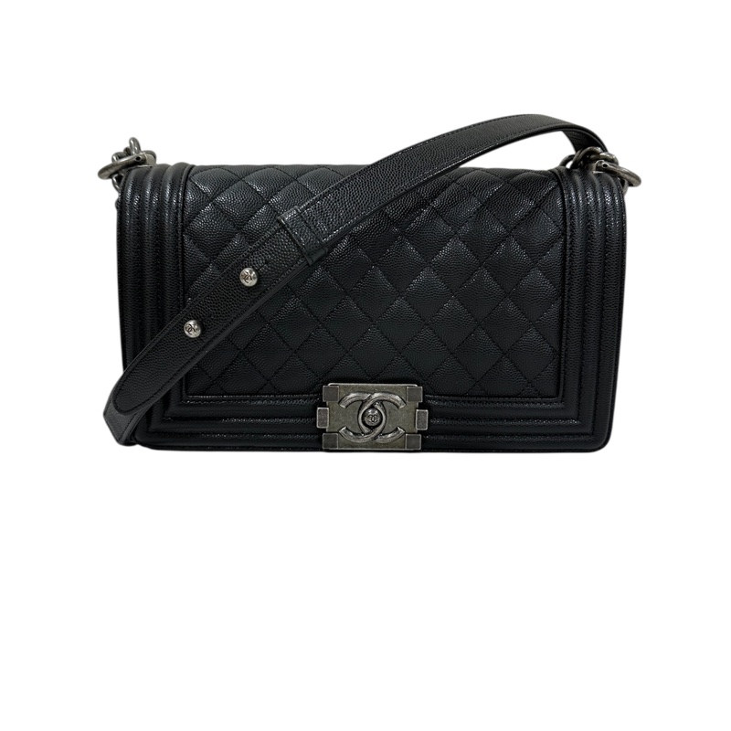 Chanel Boy A67086 牛皮荔枝紋 晶片-0