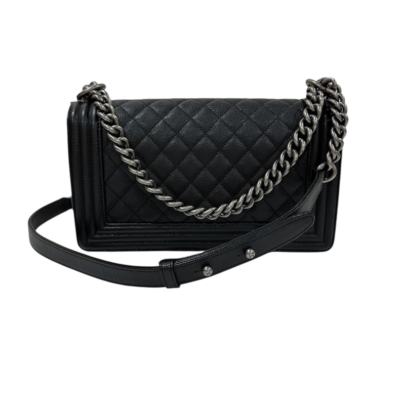 Chanel Boy A67086 牛皮荔枝紋 晶片-3