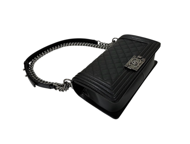 Chanel Boy A67086 牛皮荔枝紋 晶片-4