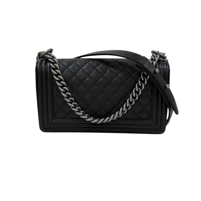 Chanel Boy A67086 牛皮荔枝紋 晶片-7