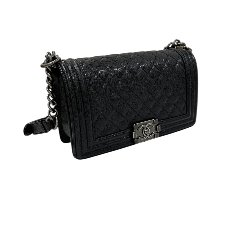 Chanel Boy A67086 牛皮荔枝紋 晶片-11