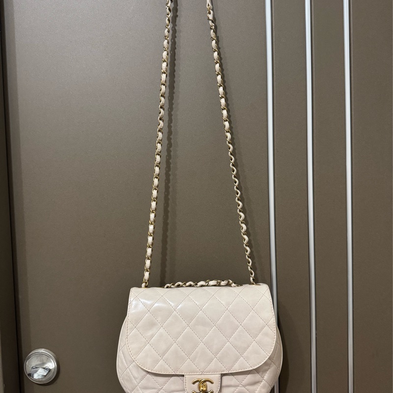 Chanel 閒置品 南瓜包 油蠟牛皮-1