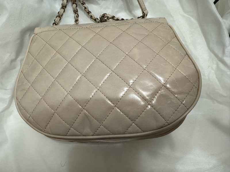 Chanel 閒置品 南瓜包 油蠟牛皮-4