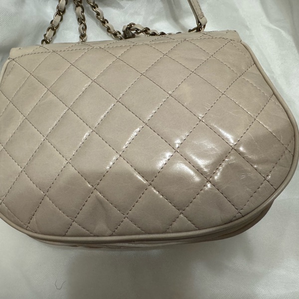 Chanel 閒置品 南瓜包 油蠟牛皮-6