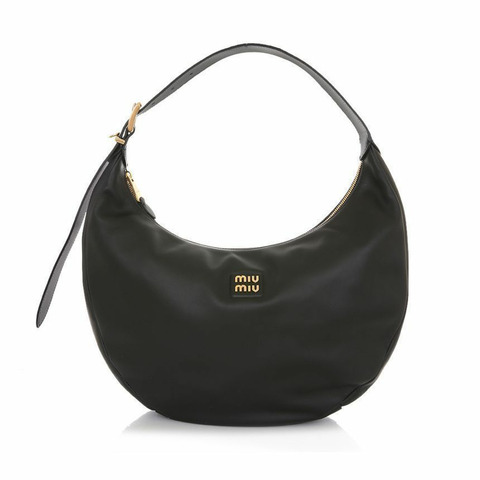 MIU MIU 24FW 5BC169 2CRM F0002 Logo 皮革肩背包