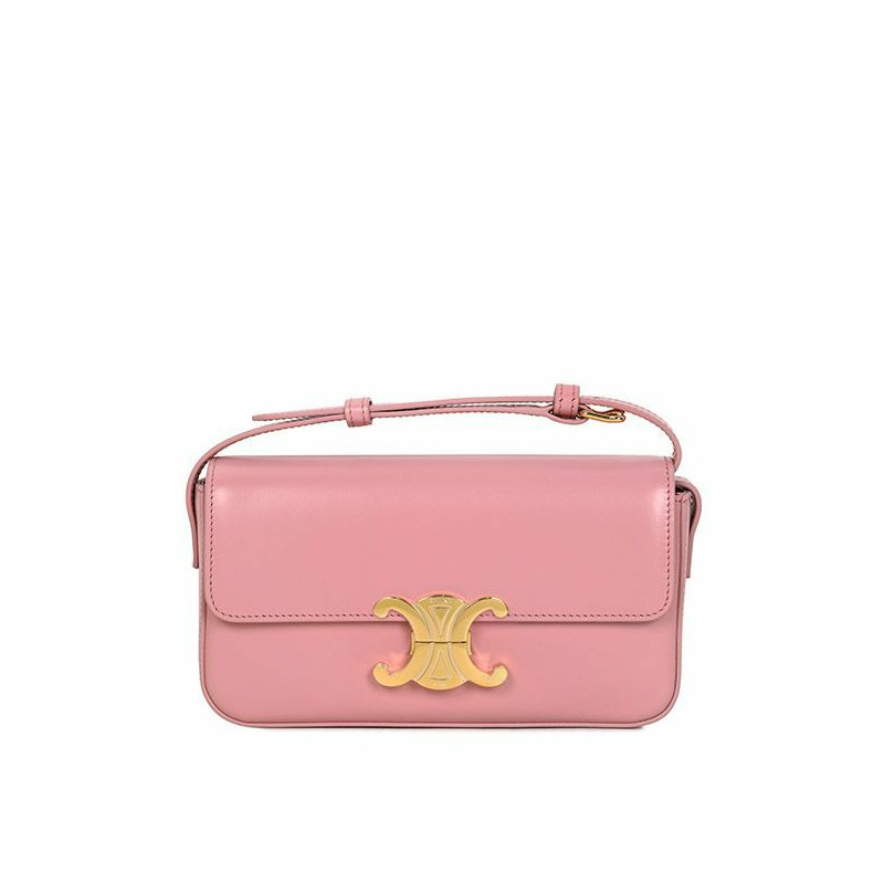 CELINE Rose Claude Triope 亮面單肩包 194143BF4 24OS-0