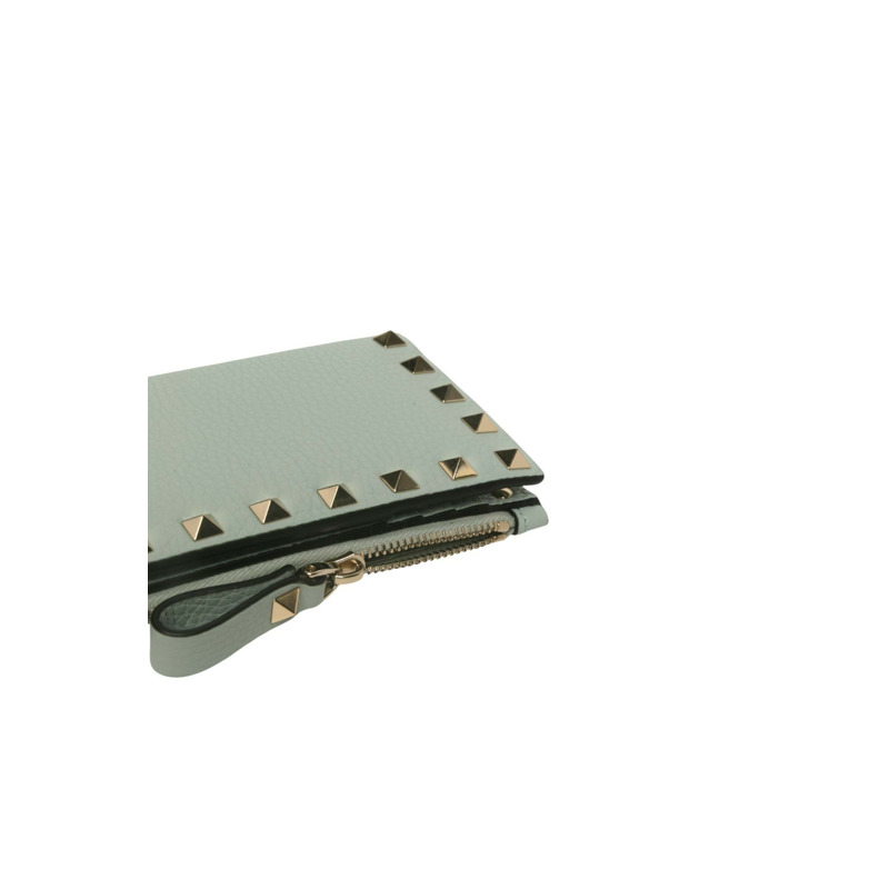 Rockstud Grainy Calfskin Cardholder With Zipper 卡片包/零錢包-2