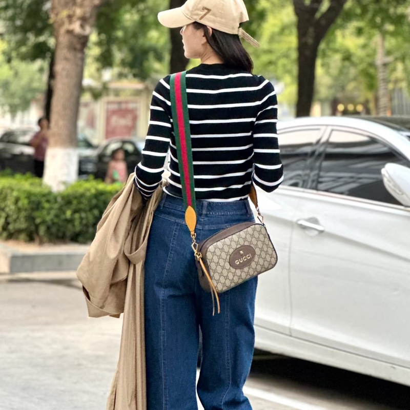 🈶台灣購證 #近新閒置 #全網最低 Gucci Ophidia虎頭相機包-2