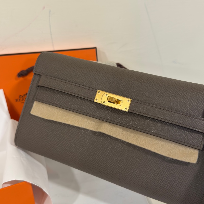 #全配全新帶膜 #全網最低💰 愛馬仕錫器灰Kelly Togo W刻-2