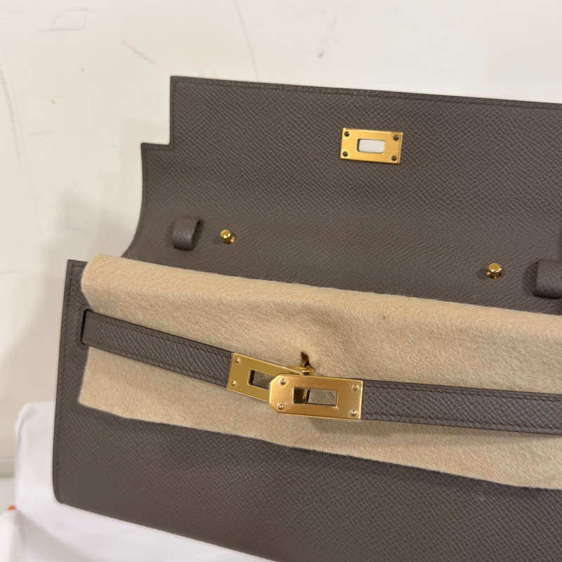 #全配全新帶膜 #全網最低💰 愛馬仕錫器灰Kelly Togo W刻-6