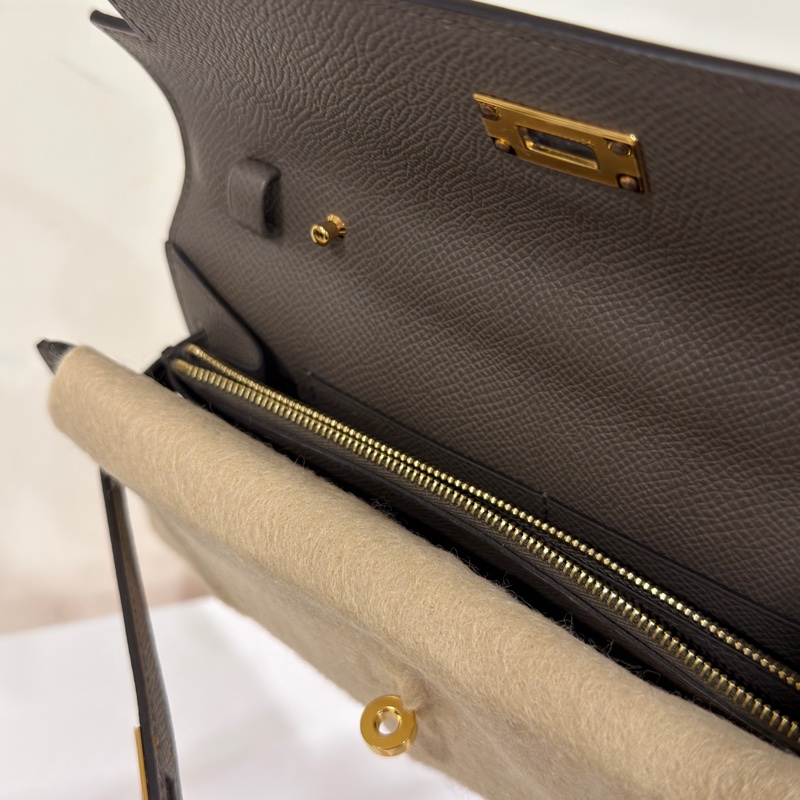 #全配全新帶膜 #全網最低💰 愛馬仕錫器灰Kelly Togo W刻-7