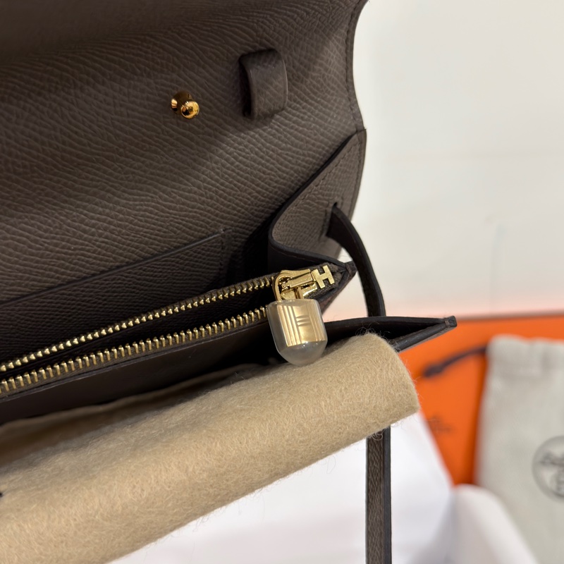 #全配全新帶膜 #全網最低💰 愛馬仕錫器灰Kelly Togo W刻-8