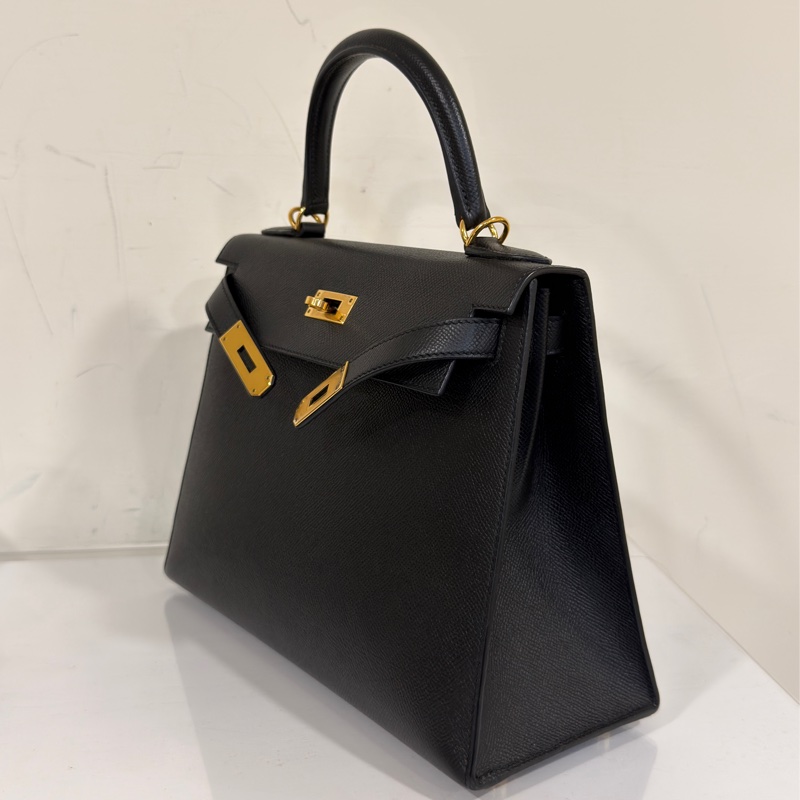 #閒置帶膜✨ #全網最低💰 愛馬仕黑金kelly28 epsom皮-2