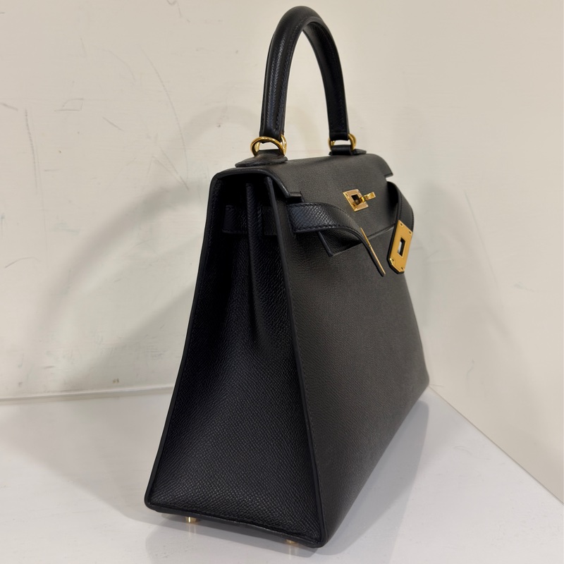 #閒置帶膜✨ #全網最低💰 愛馬仕黑金kelly28 epsom皮-4