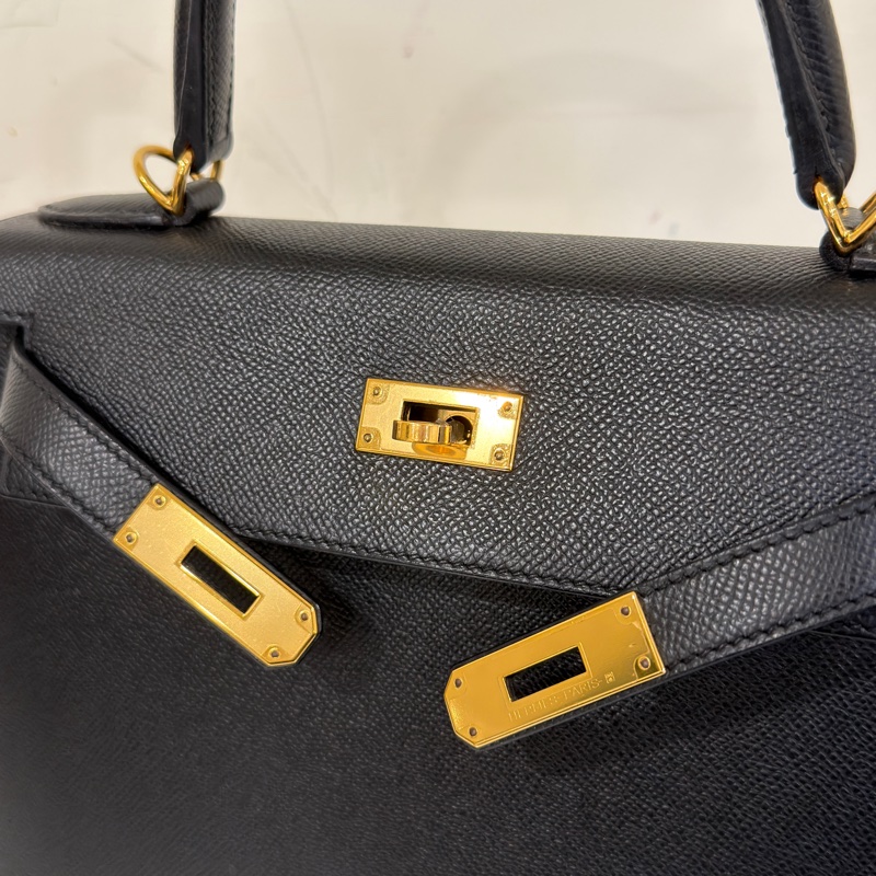 #閒置帶膜✨ #全網最低💰 愛馬仕黑金kelly28 epsom皮-5