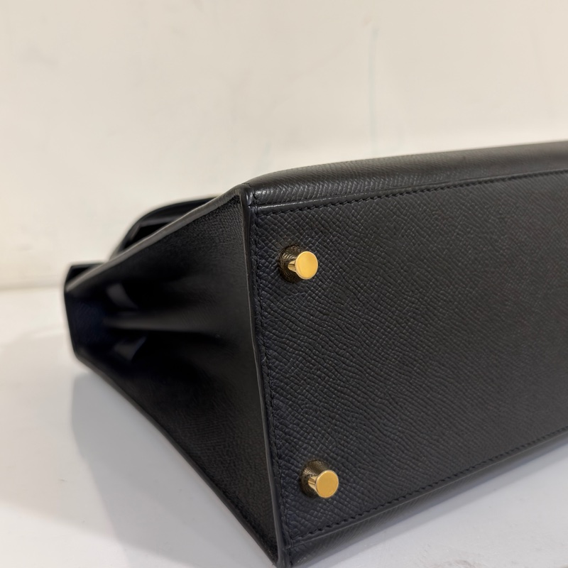 #閒置帶膜✨ #全網最低💰 愛馬仕黑金kelly28 epsom皮-8