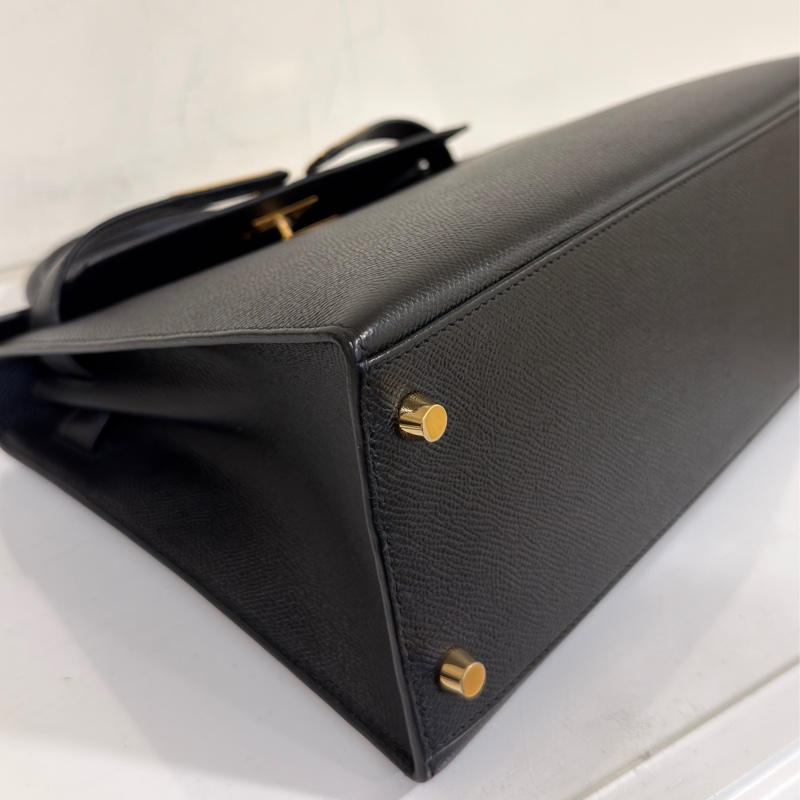 #閒置帶膜✨ #全網最低💰 愛馬仕黑金kelly28 epsom皮-9