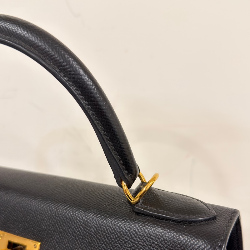 #閒置帶膜✨ #全網最低💰 愛馬仕黑金kelly28 epsom皮-12