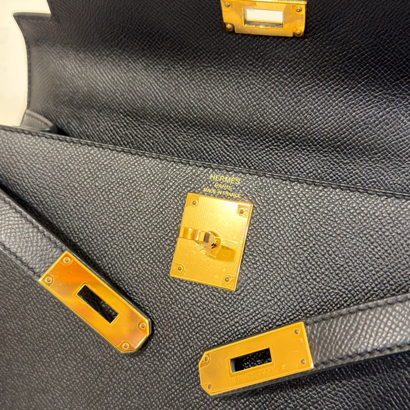 #閒置帶膜✨ #全網最低💰 愛馬仕黑金kelly28 epsom皮-15