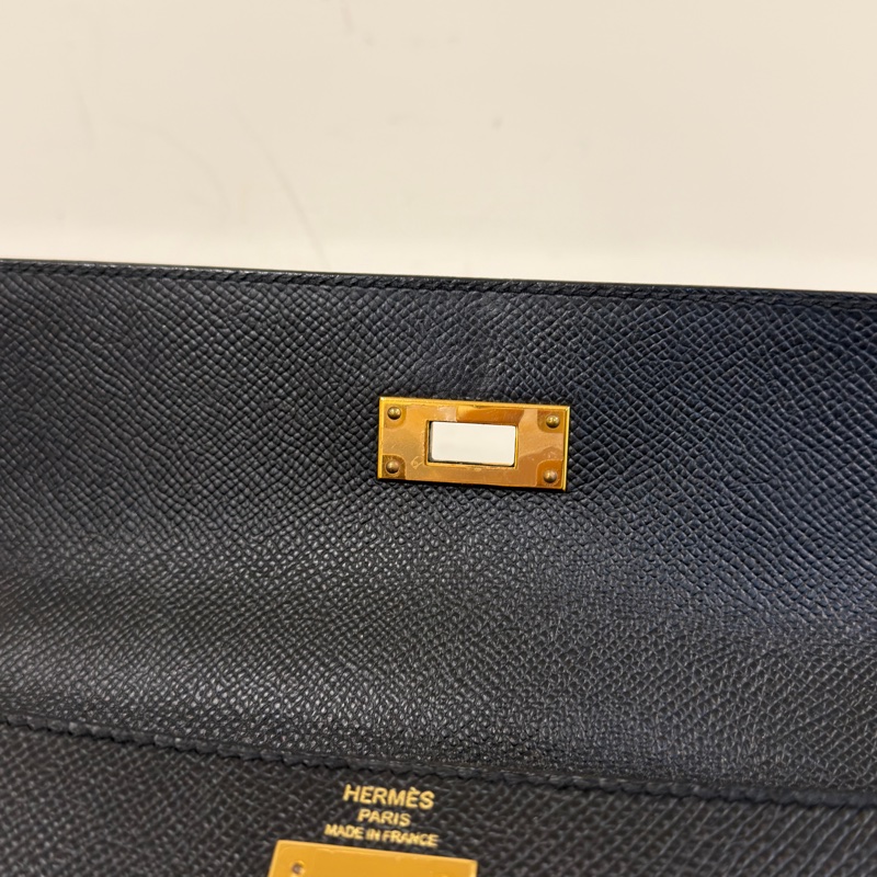 #閒置帶膜✨ #全網最低💰 愛馬仕黑金kelly28 epsom皮-16