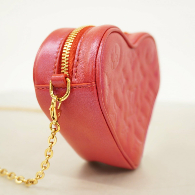 路易威登 Fall in Love 系列心型鏈條單肩包 M80837 粉紅色 女士-1