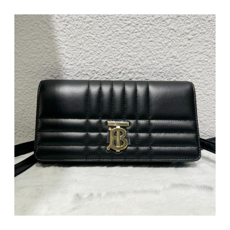 BURBERRY 絎縫皮革迷你 Rola 包 8059492-9