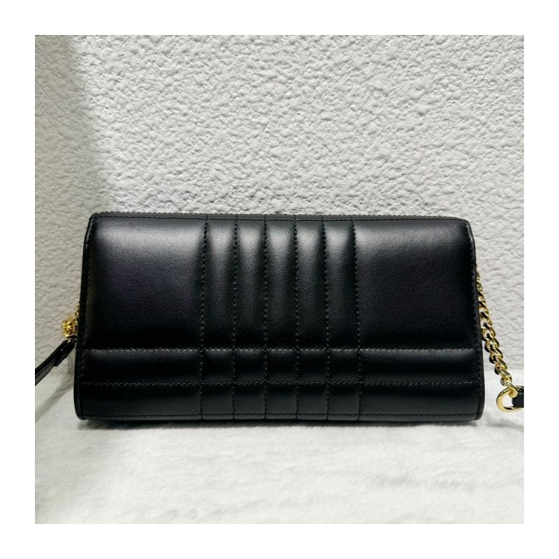 BURBERRY 絎縫皮革迷你 Rola 包 8059492-11