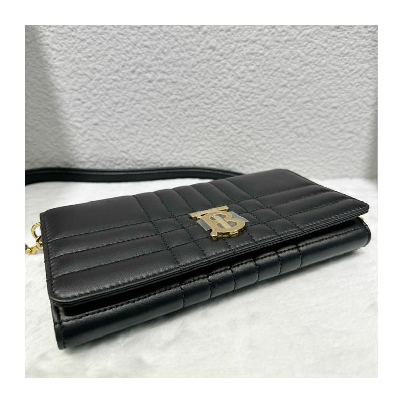 BURBERRY 絎縫皮革迷你 Rola 包 8059492-14